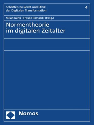 cover image of Normentheorie im digitalen Zeitalter